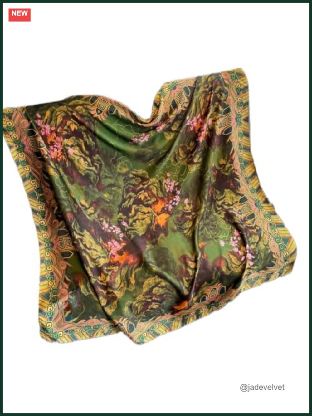 Extra Large Square Silk Feel Fashion Scarf Shawl Wrap 43x43